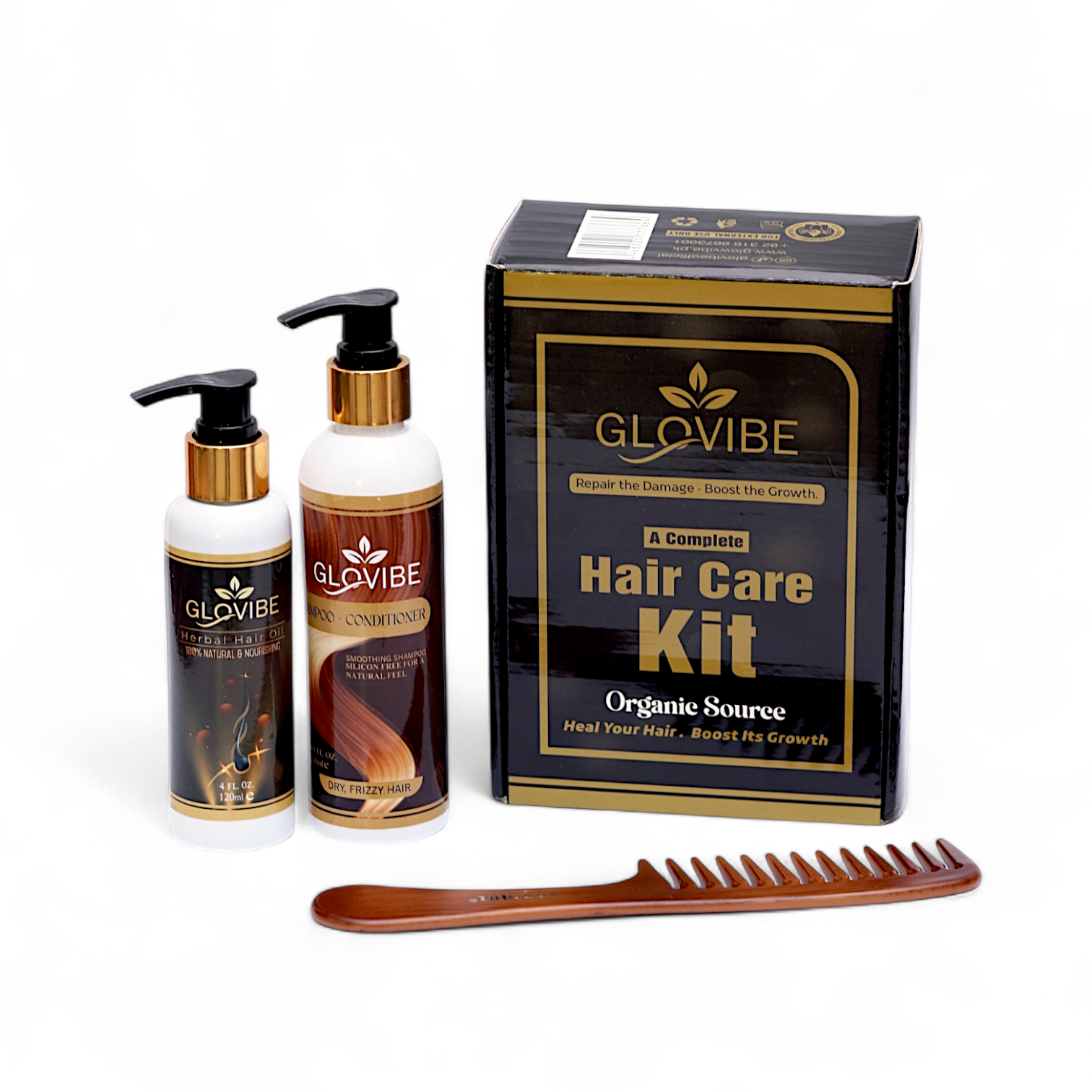 Glow Vibe Luxury Hair Growth & Anti Hair Fall Kit